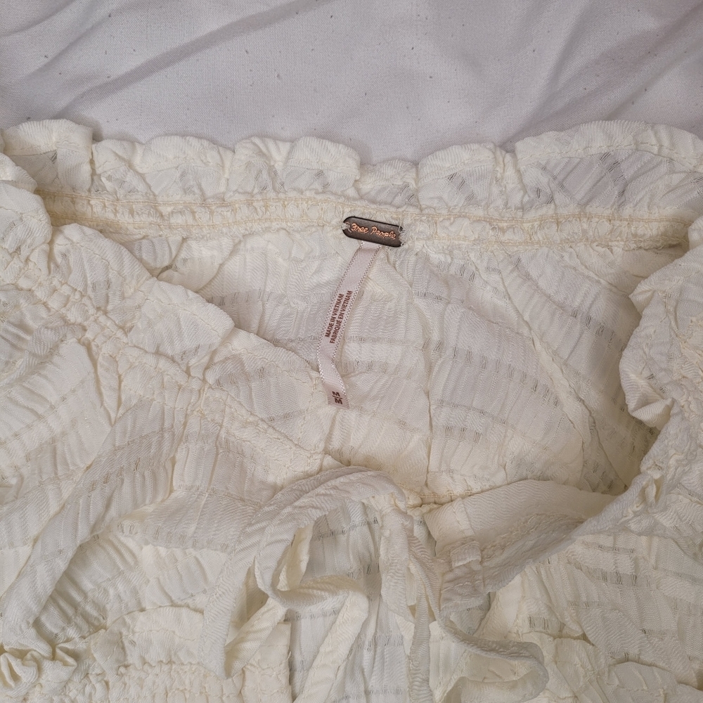 Nwt FREE PEOPLE CROP LONG SLEEVE BLOUSE Size M - Picture 5 of 8